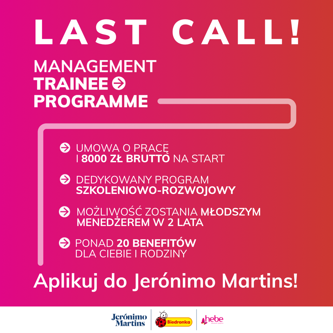 Program liderski Management Trainee - ostatnie dni rekrutacji