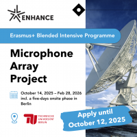 Zgłoś się na kurs Microphone Array Project na Politechnice w Berlinie! 6 ECTS | DEADLINE 12.10.2025