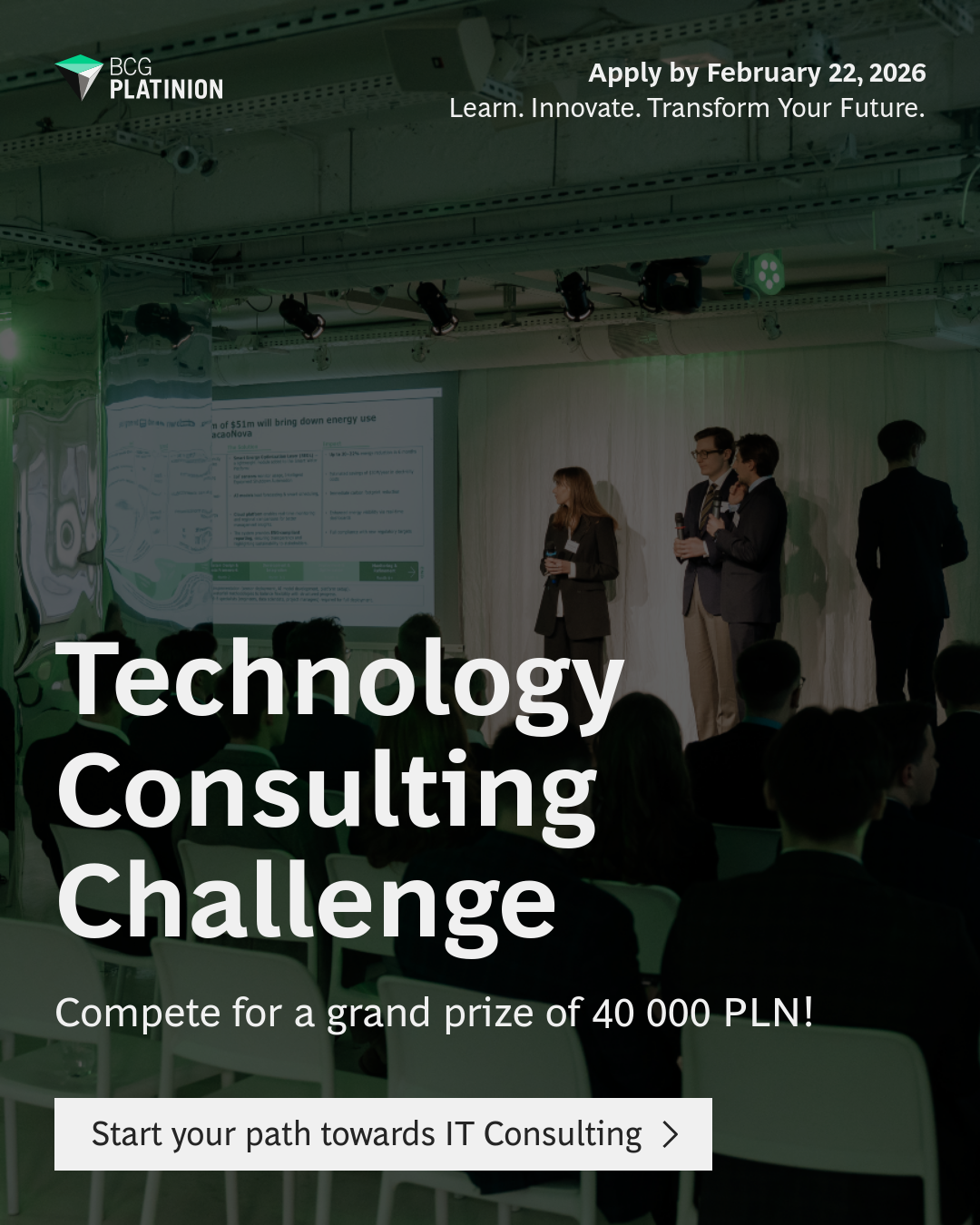 Weź udział w III edycji Technology Consulting Challenge - rekrutacja trwa tylko do 22.02!