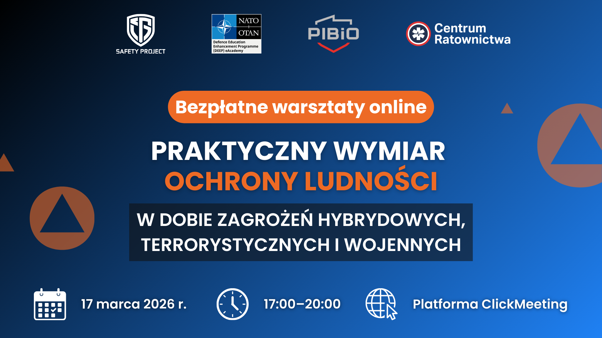 Bezpłatne warsztaty online: Praktyczny wymiar ochrony ludności w dobie współczesnych zagrożeń