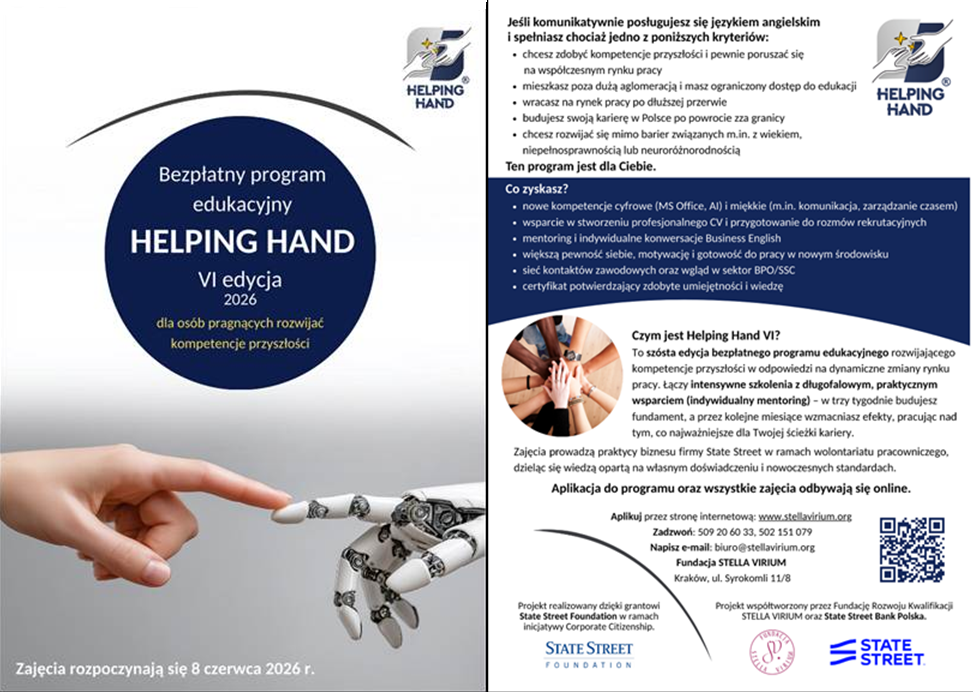 Rusza VI edycja programu Helping Hand!