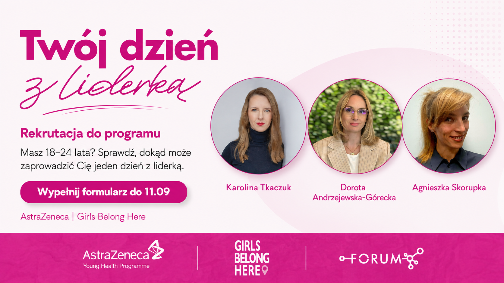 Twój dzień z liderką AstraZeneca. Trwa rekrutacja do programu Girls Belong Here