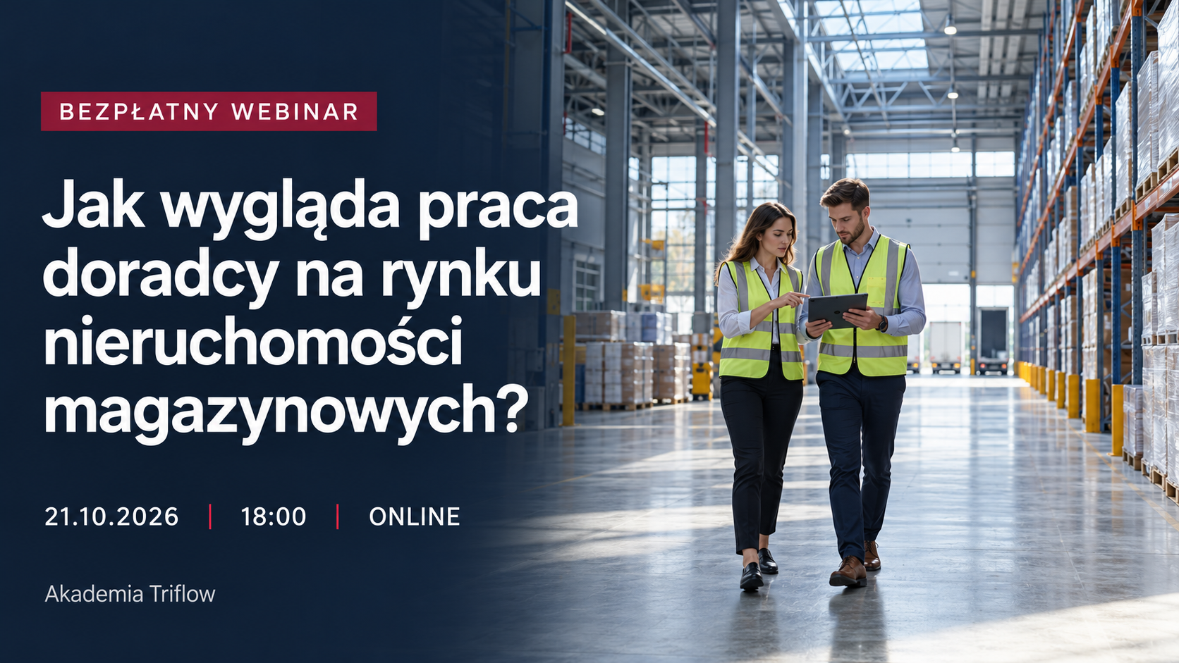 Jak wygląda praca doradcy na rynku nieruchomości magazynowych? Bezpłatny webinar Akademii Triflow