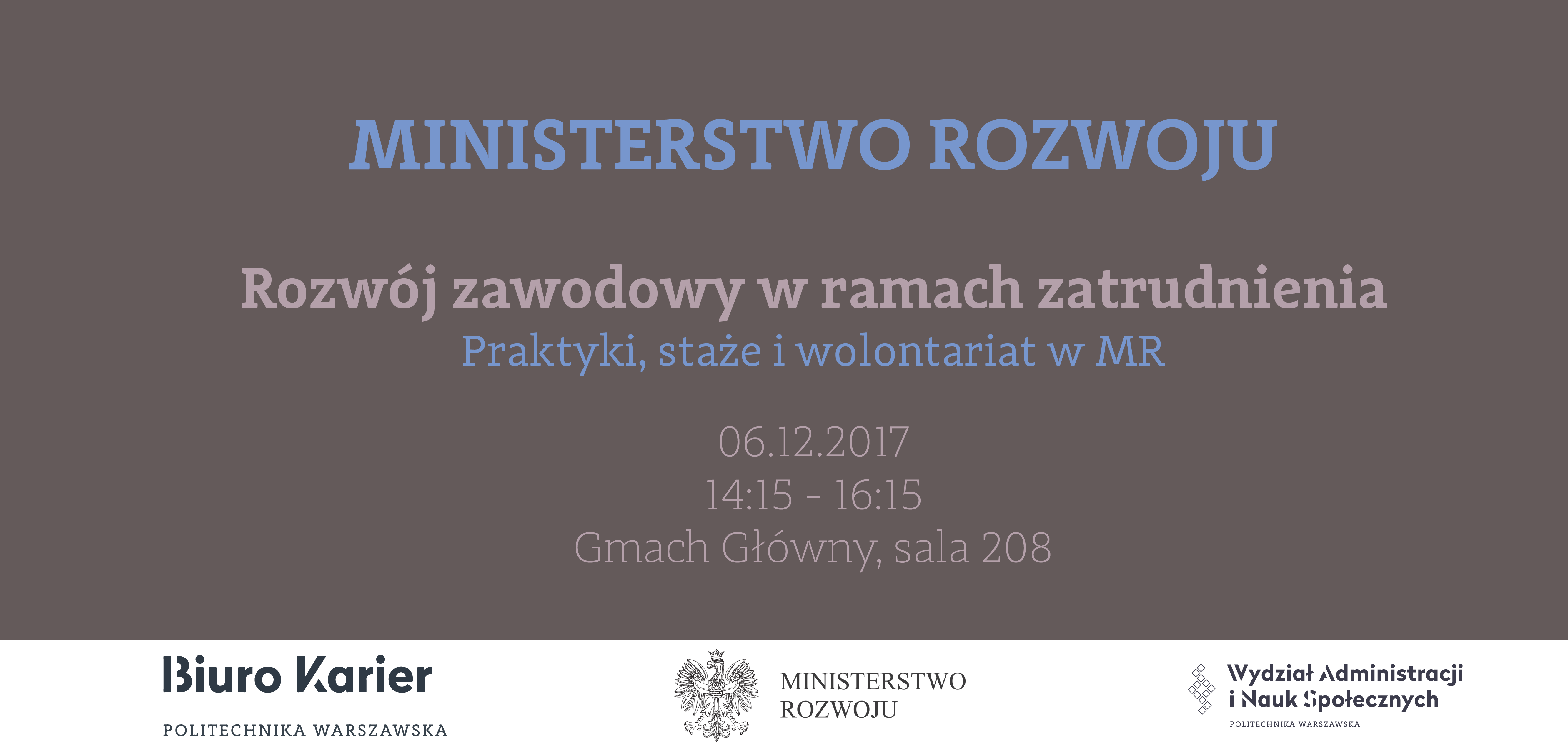 Spotkanie z Ministerstwem Rozwoju na WAiNS