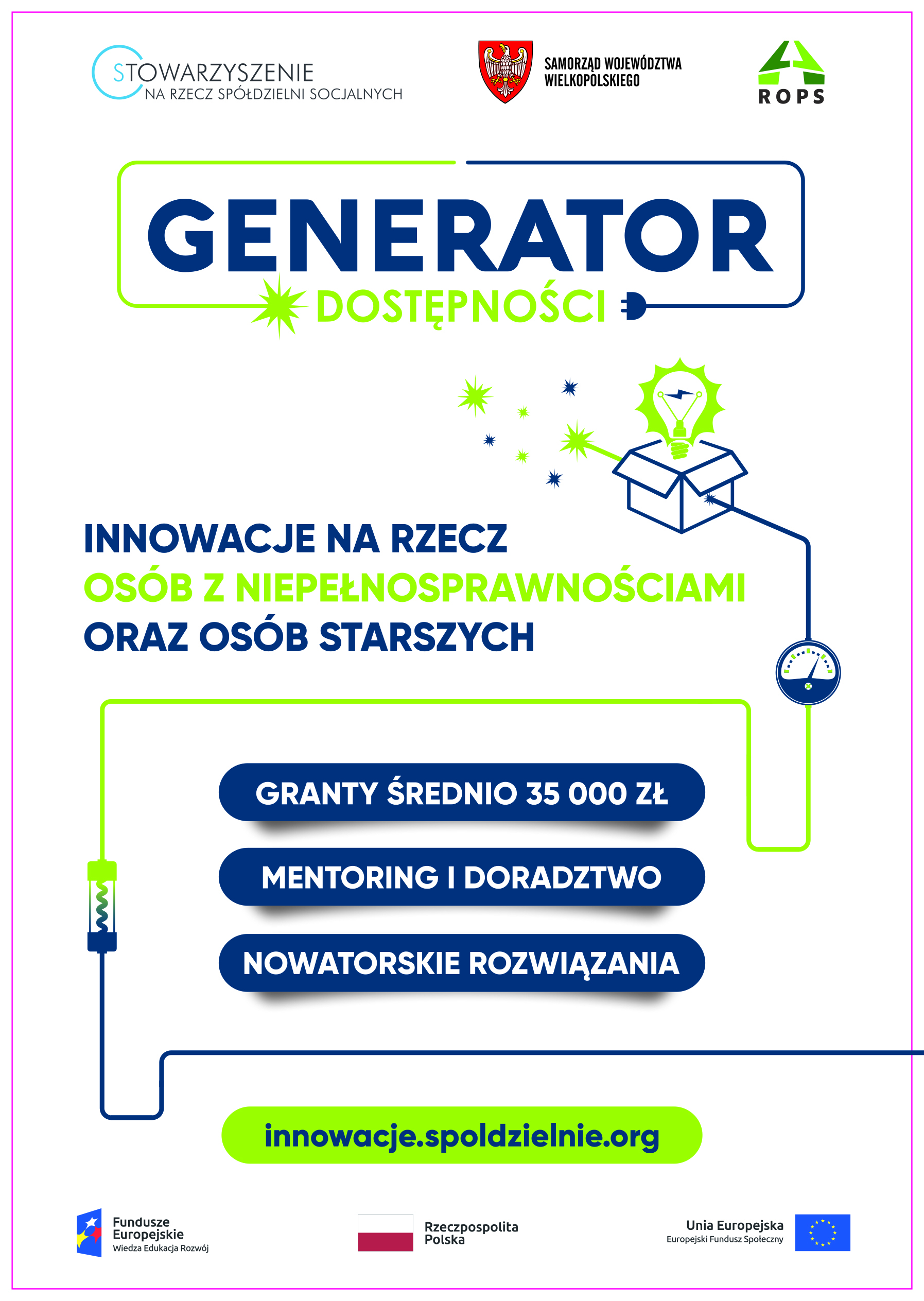 Generator Dostępności. Granty na projekty w obszarze dostępności