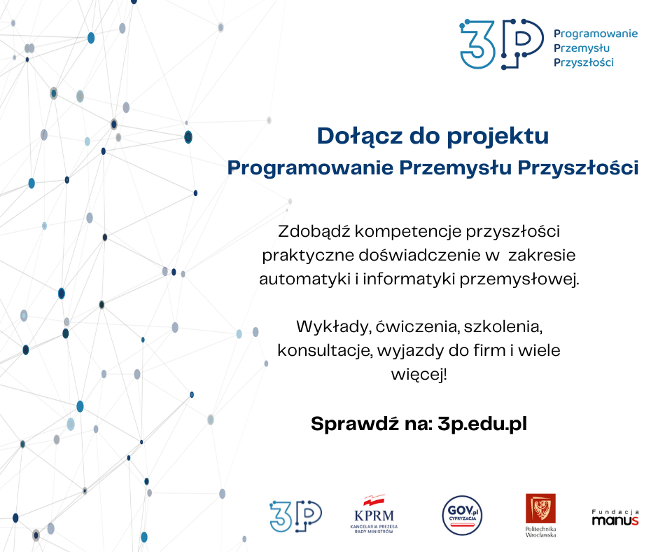 Zaproszenie do udziału w projekcie Programowanie Przemysłu Przyszłości