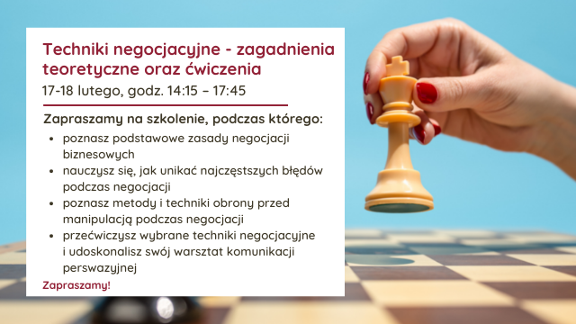 Techniki negocjacyjne - zagadnienia teoretyczne oraz ćwiczenia- Projektor Kariery