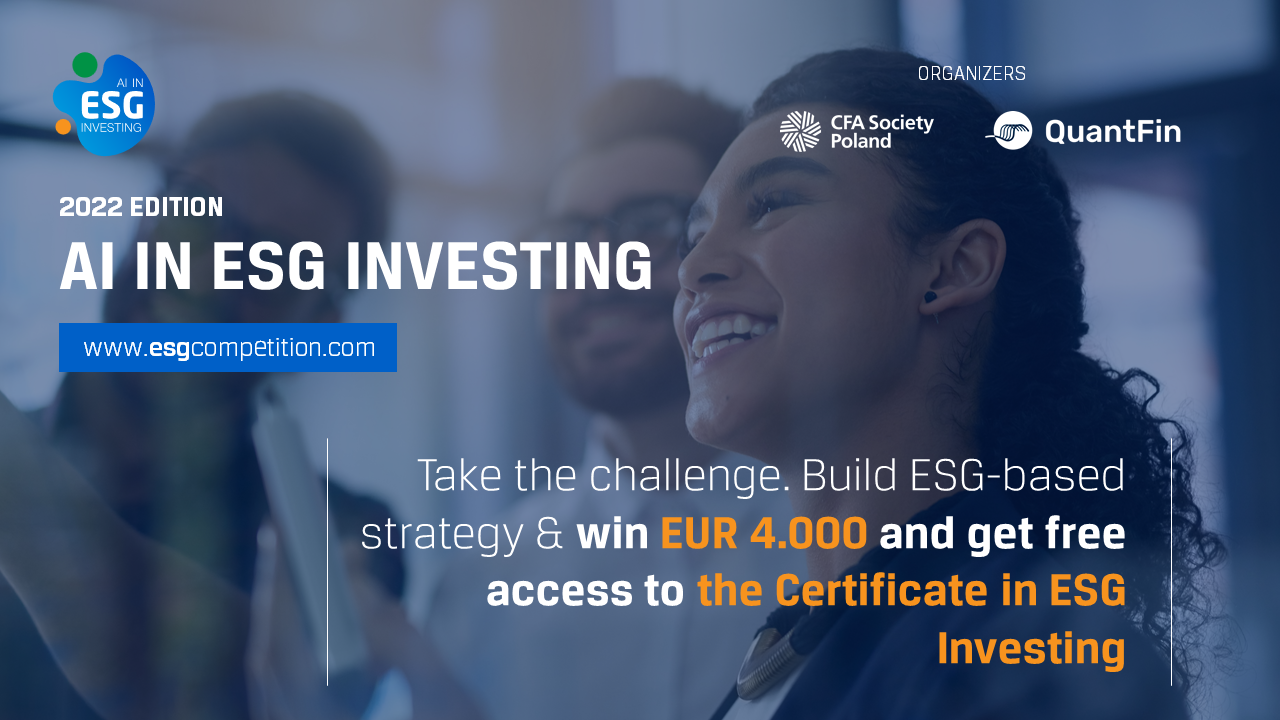 Are you esg-oriented? Join the competion business project AI in ESG Investing 2022