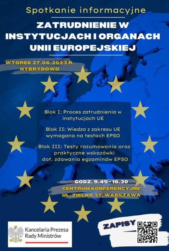 Spotkanie informacyjne: Zatrudnienie w instytucjach UE 