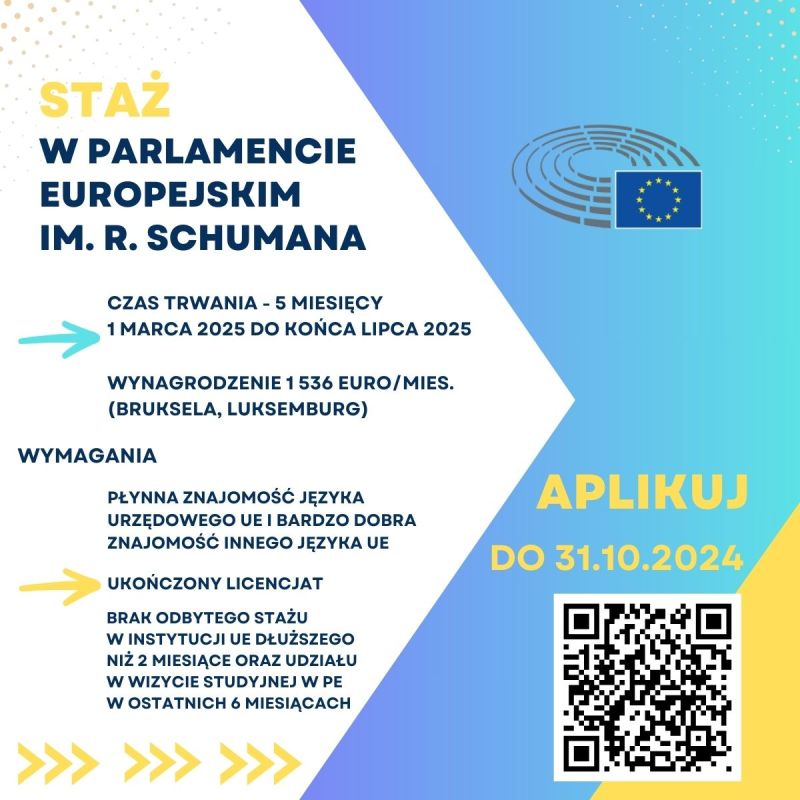 Staże w parlamencie europejskim